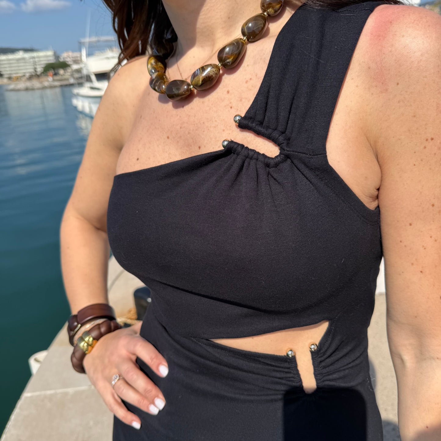 Robe structurée noire