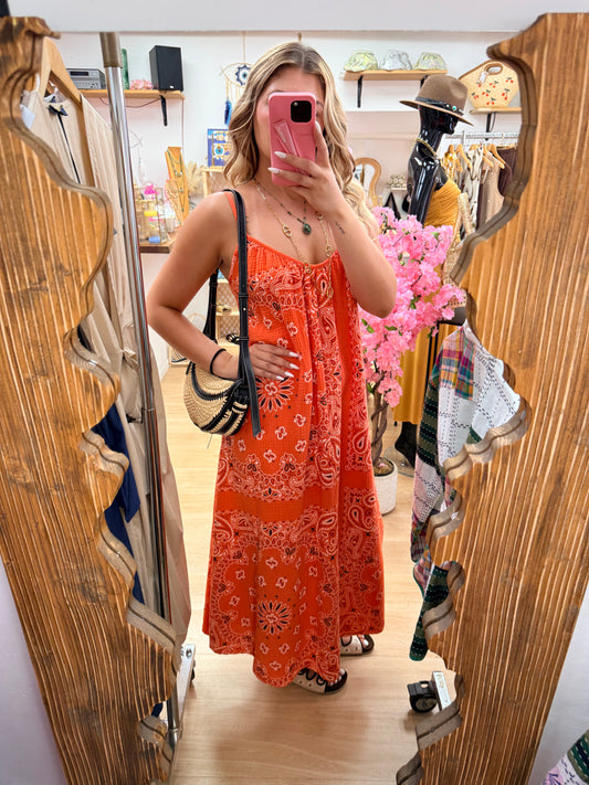 Robe bandana orange