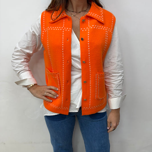Veste sans manches orange