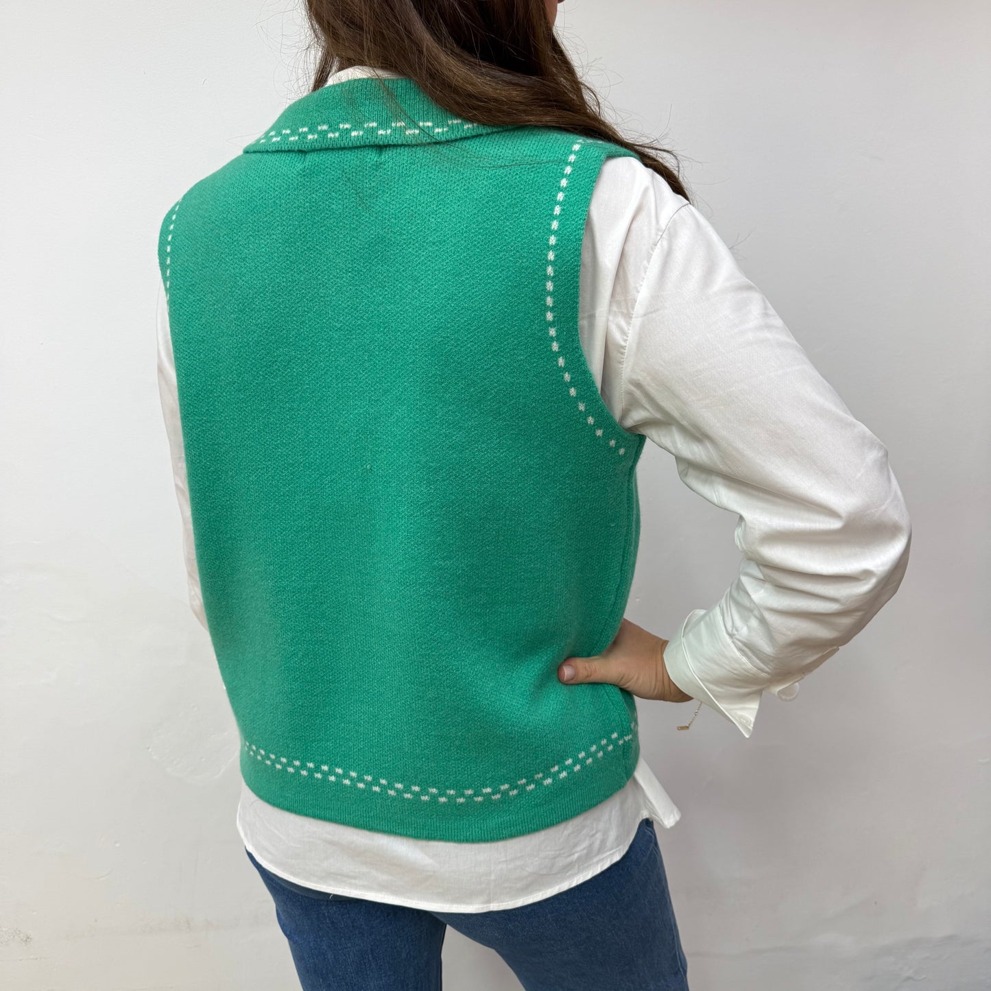 Veste sans manches verte