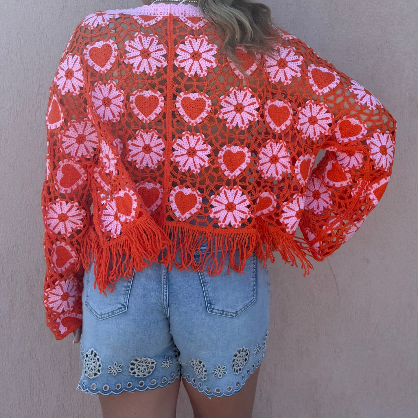 Top crochet heart
