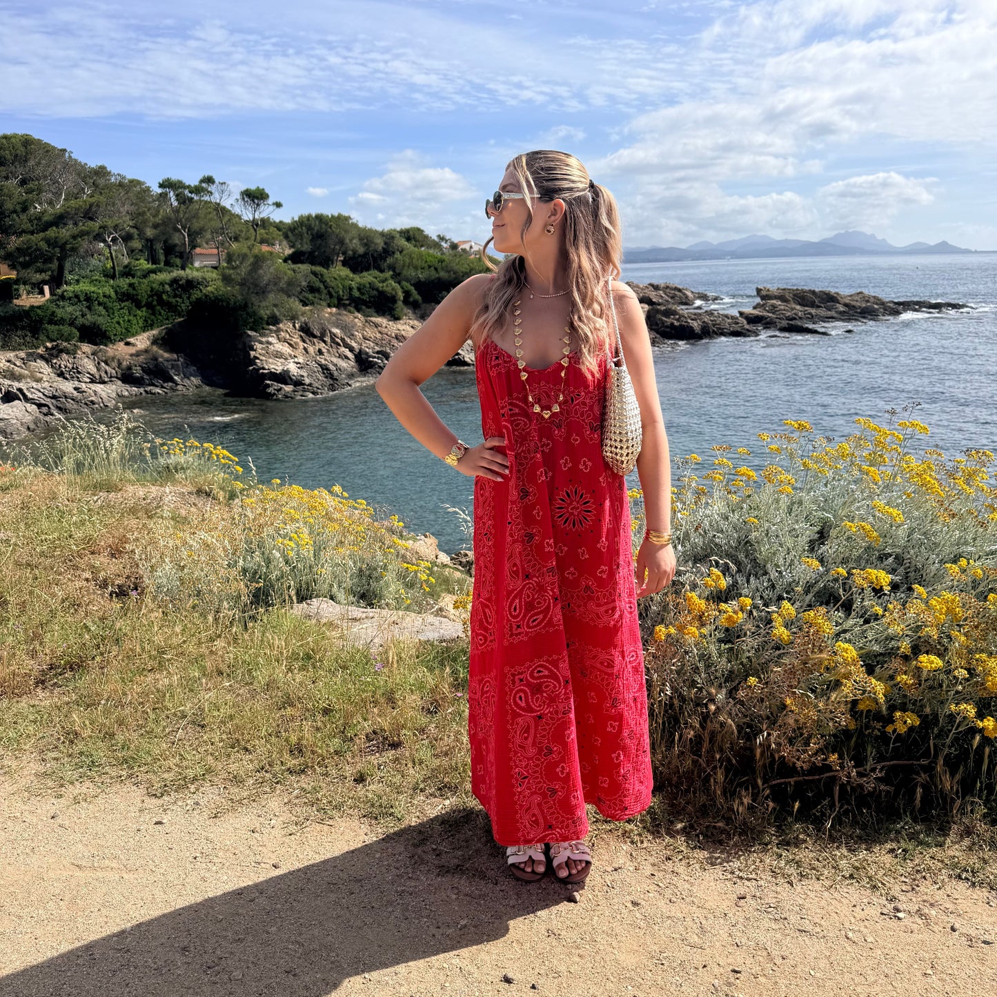 Robe bandana rouge