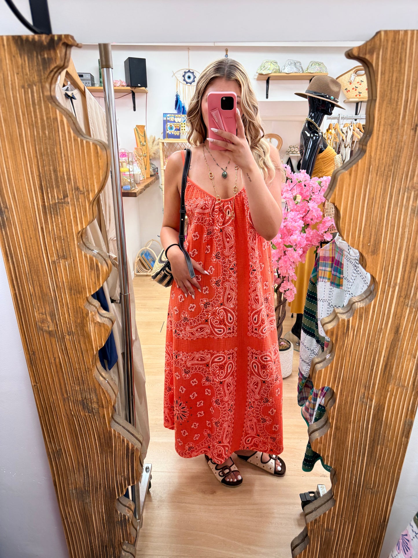 Robe bandana orange