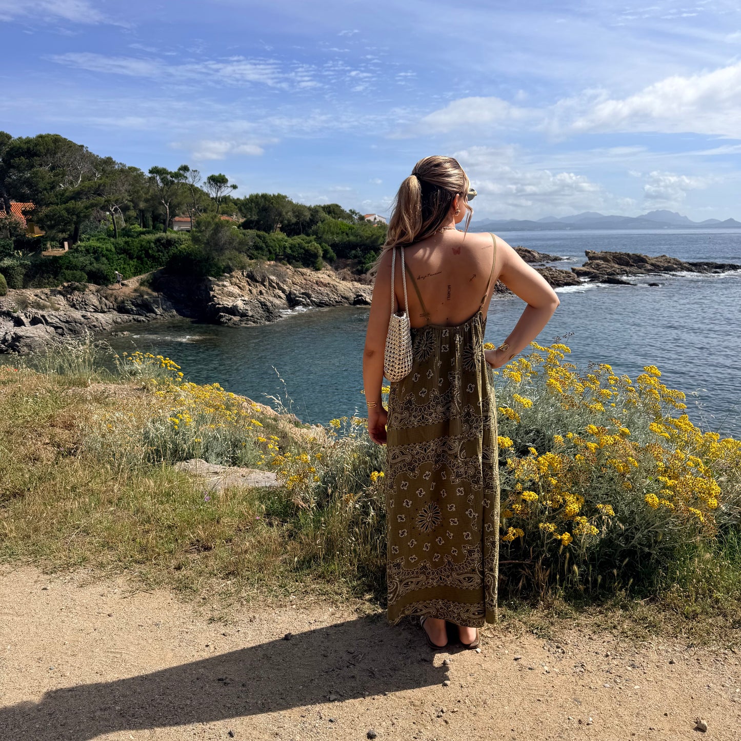 Robe bandana kaki