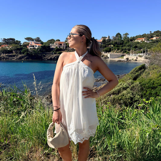 Robe dos nu jaune