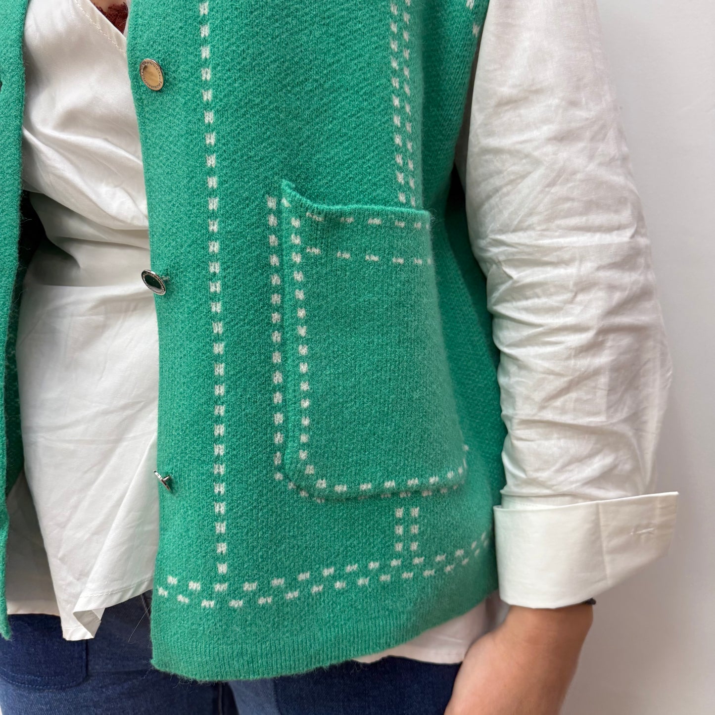 Veste sans manches verte