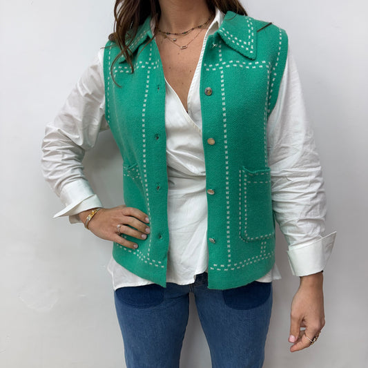 Veste sans manches verte