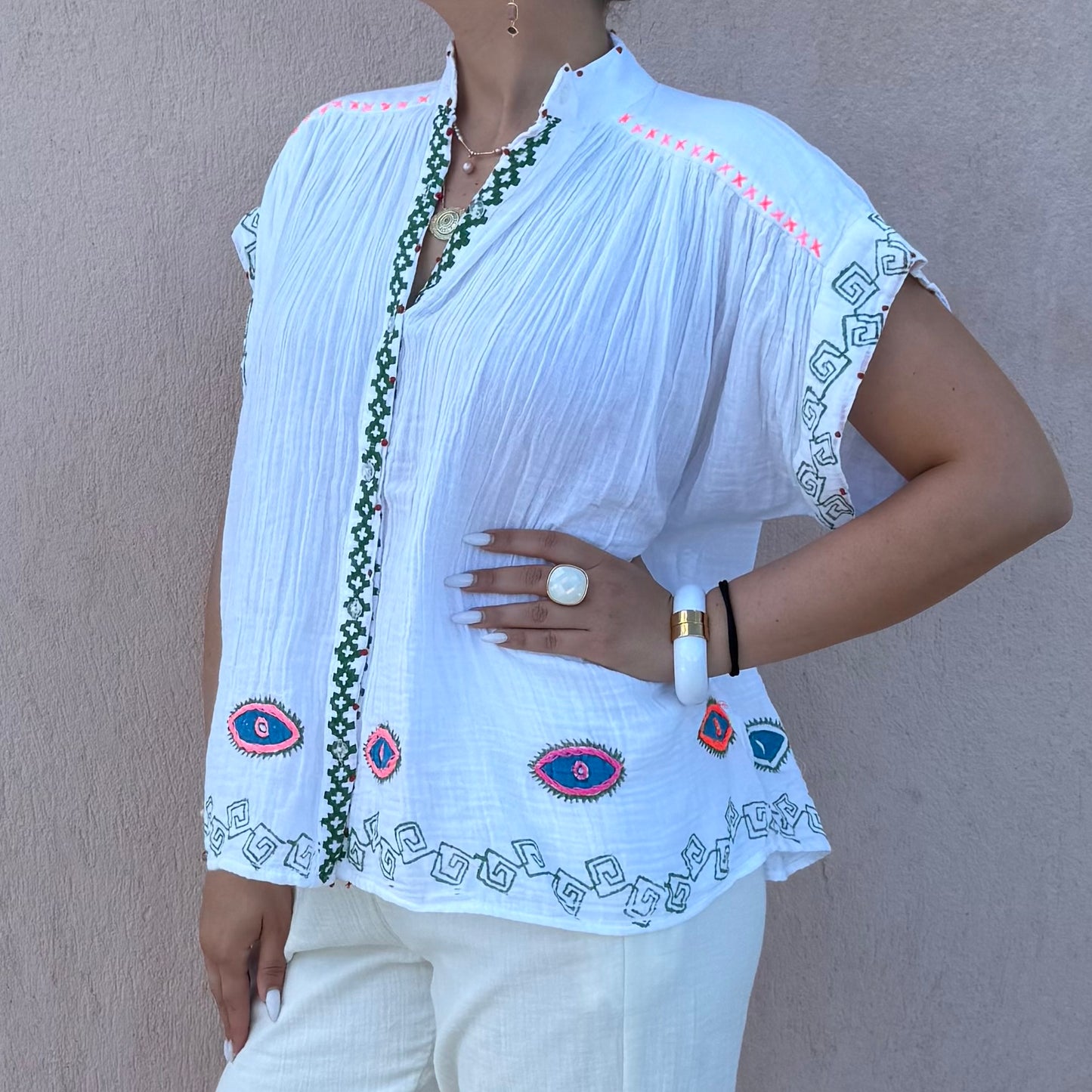 Blouse colorée
