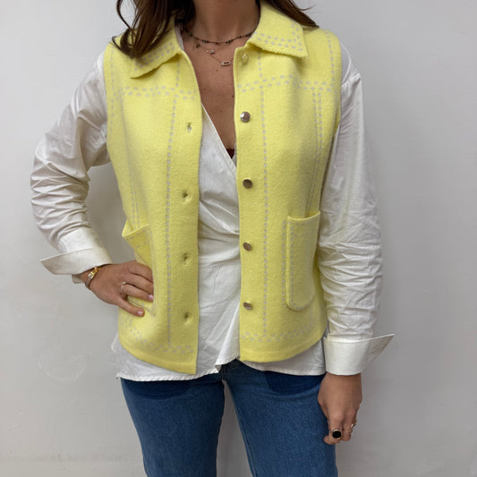 Veste sans manches jaune