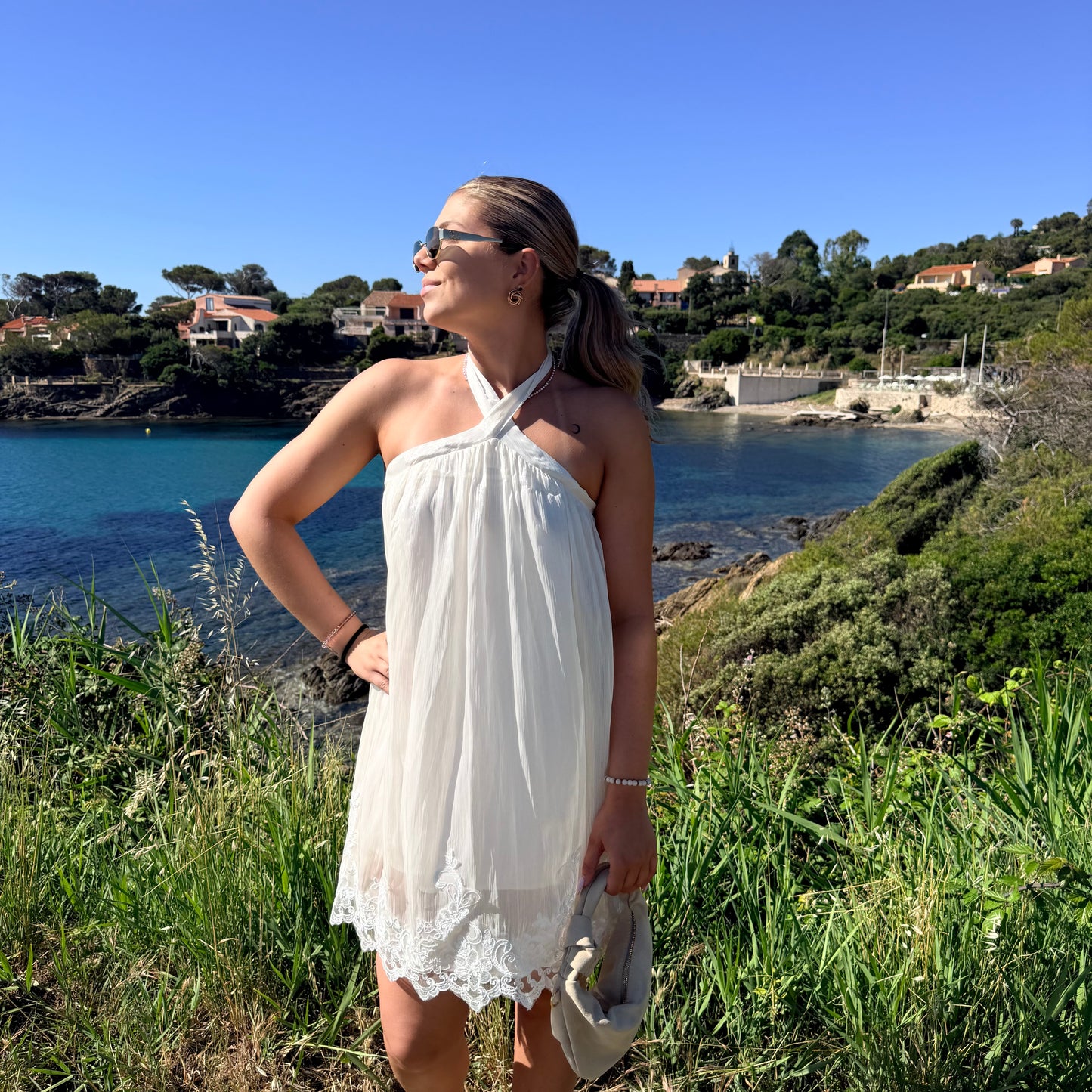 Robe dos nu jaune