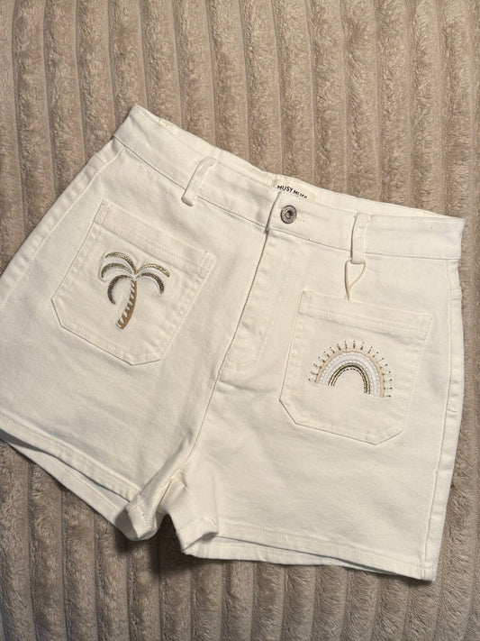 Short blanc SAINT-BARTH